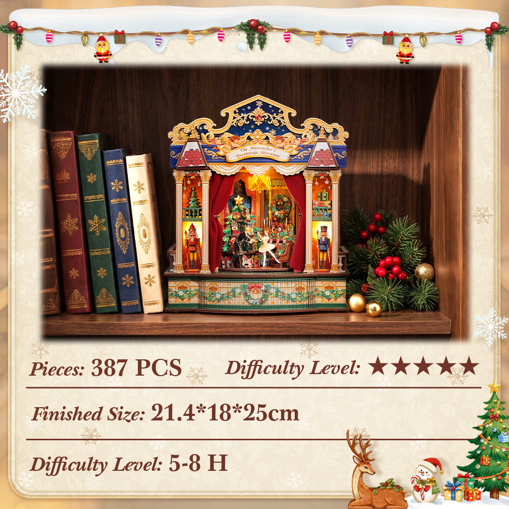CUTEBEE DIY Miniature Theater Kits | The Nutcracker’s Dreamscape Adventure