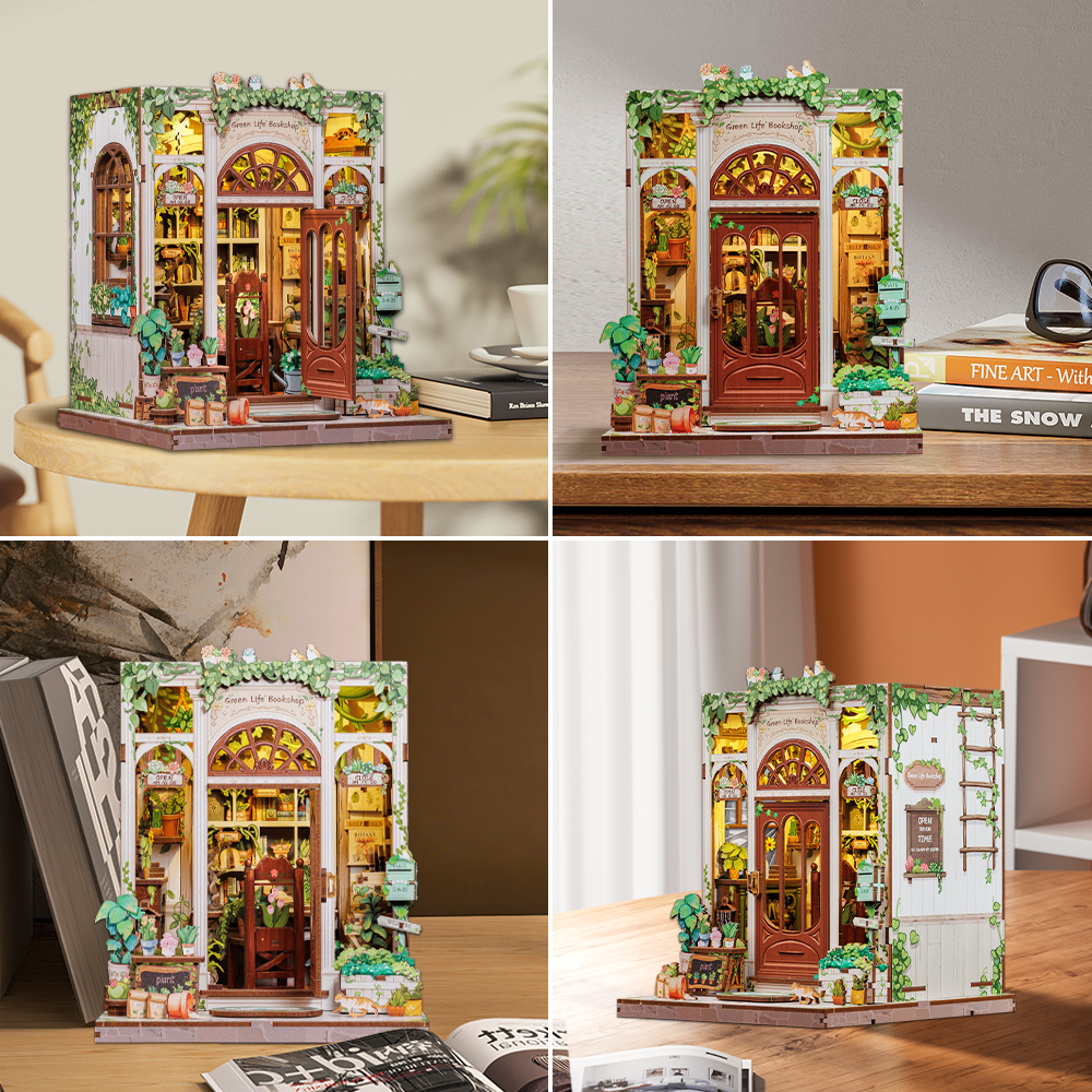 CUTEBEE DIY Book Nook Kit | Green Life Bookshop