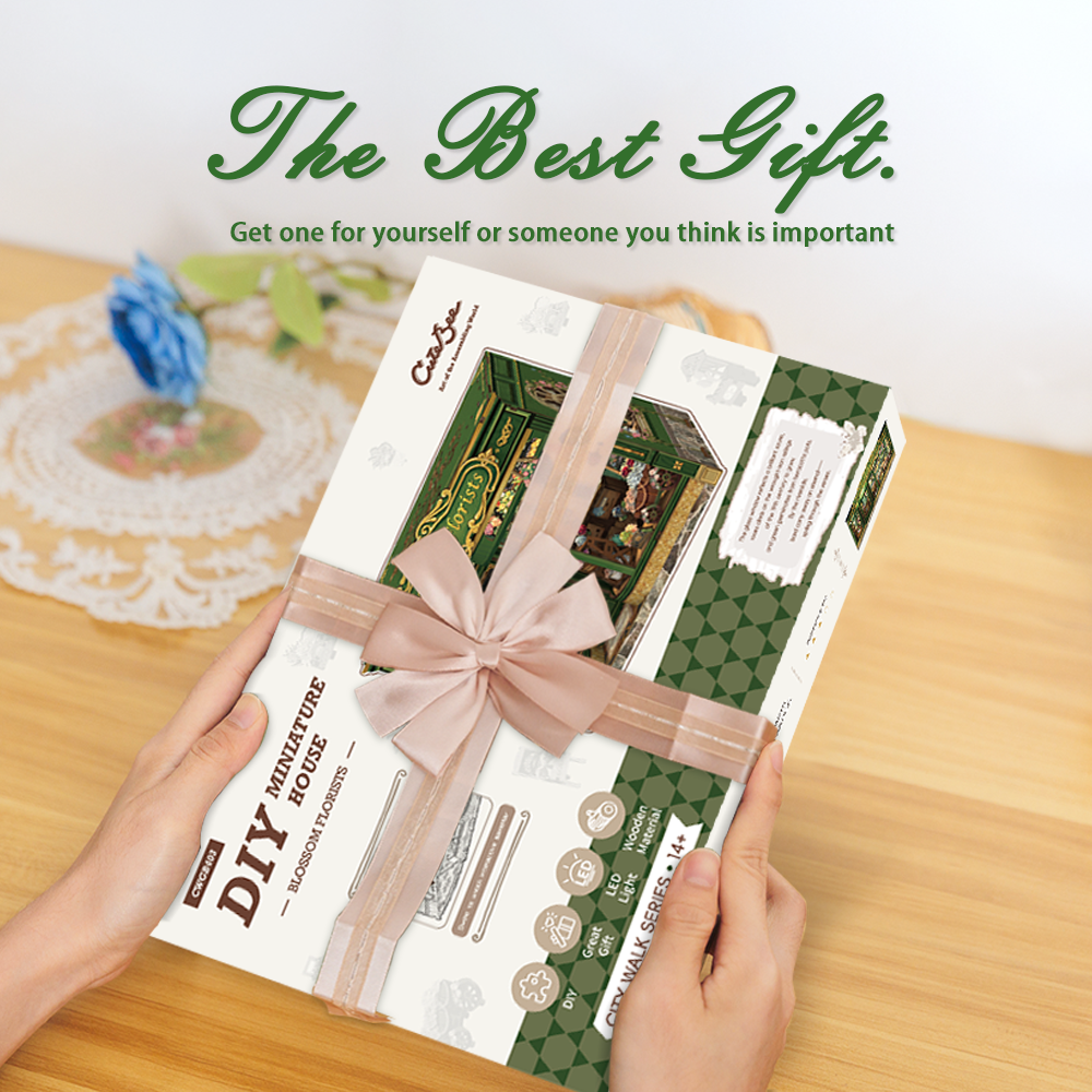 CUTEBEE DIY Dollhouse Kit | Blossom Florists