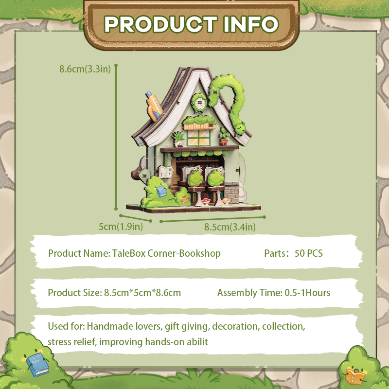 CUTEBEE Mini Store Series | TaleBox Corner Bookshop