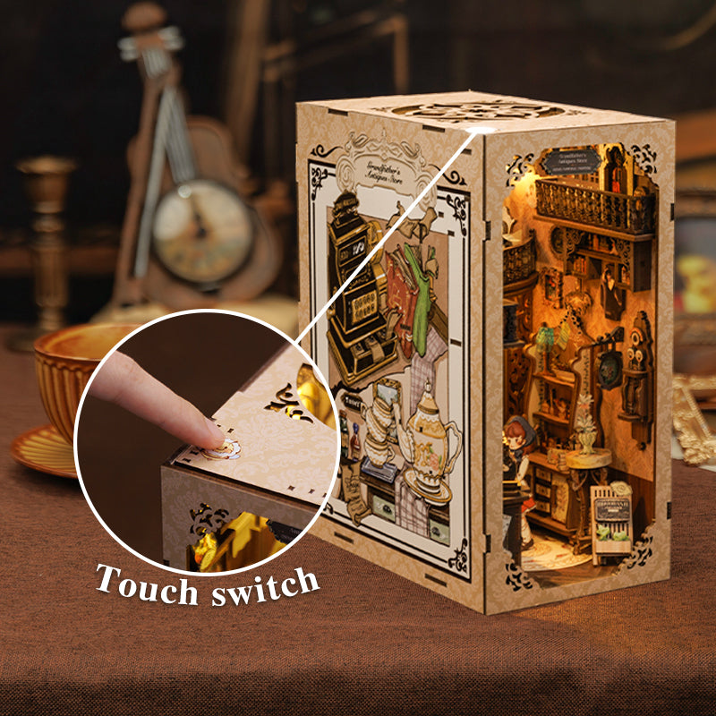 CUTEBEE DIY Book Nook Kit(Grandfather’s Antique Store)