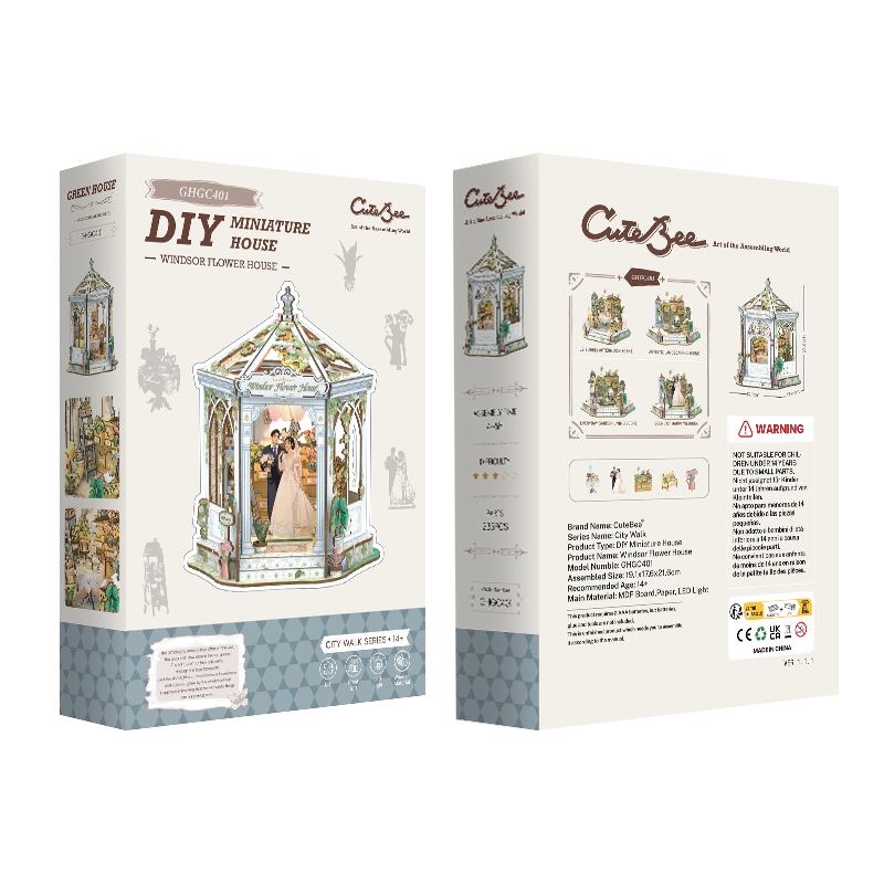 CUTEBEE DIY Miniature House | Windsor Flower House