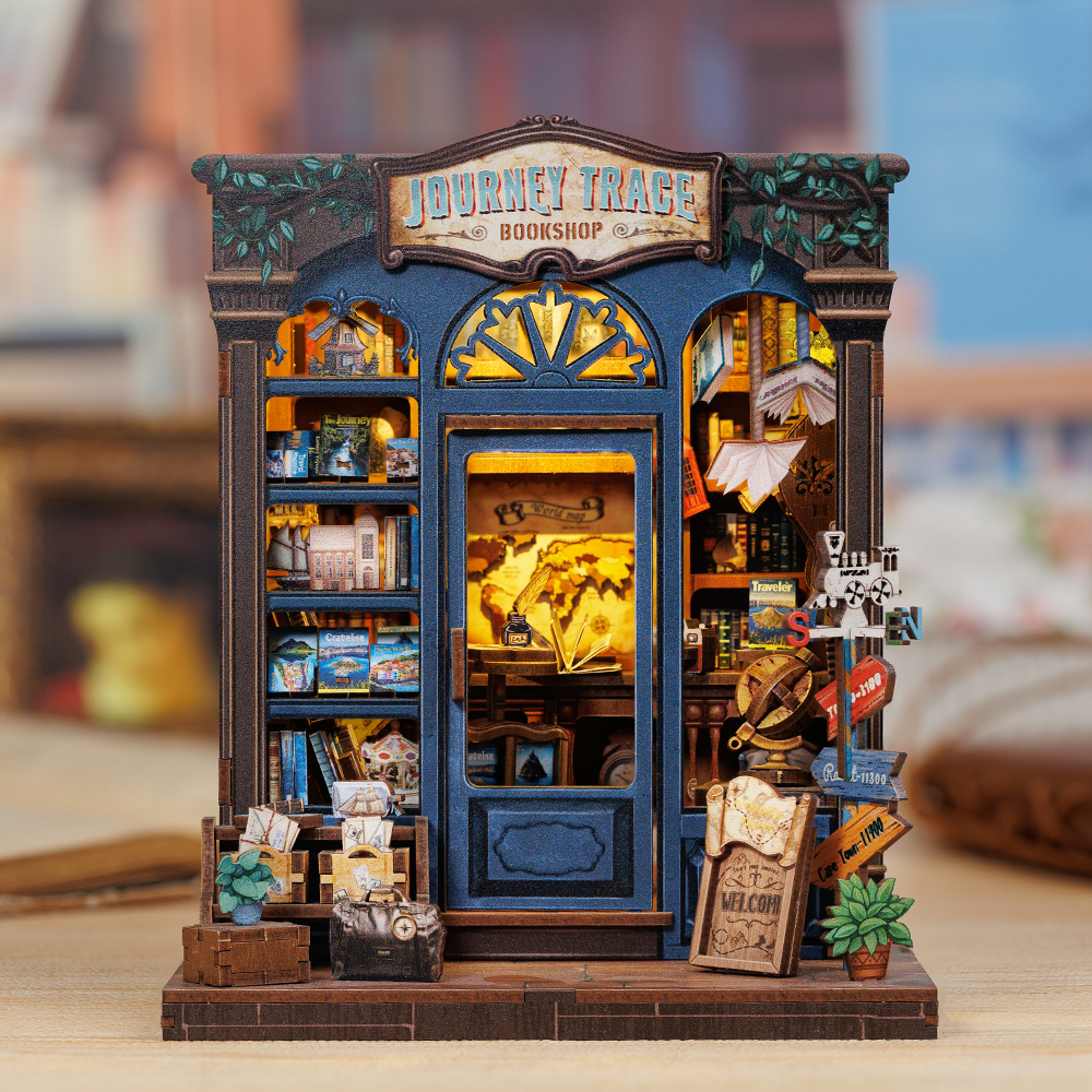 CUTEBEE Book Nook Kit DIY Puppenhaus mit LED-Licht Bücherregal Einsatz Ewige Buchhandlung Moll Sammlung Serie als Geburtstagsgeschenk 26 CUTEBEE Book Nook Kit DIY Puppenhaus mit LED-Licht Bücherregal Einsatz Ewige Buchhandlung Moll Sammlung Serie als Geburtstagsgeschenk 26