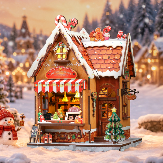 CUTEBEE DIY Miniature House | Christmas Gingerbread Cottage