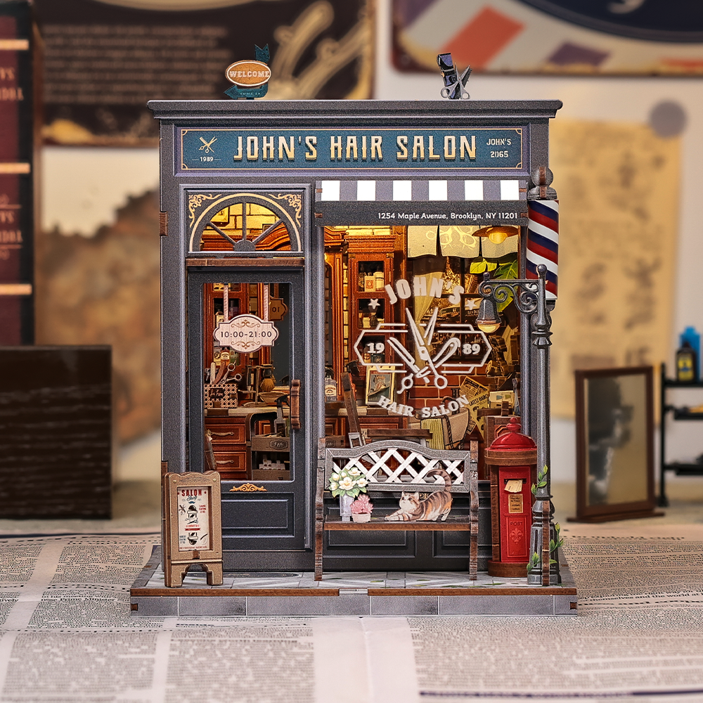 CUTEBEE DIY Miniature House | John's Hair Salon