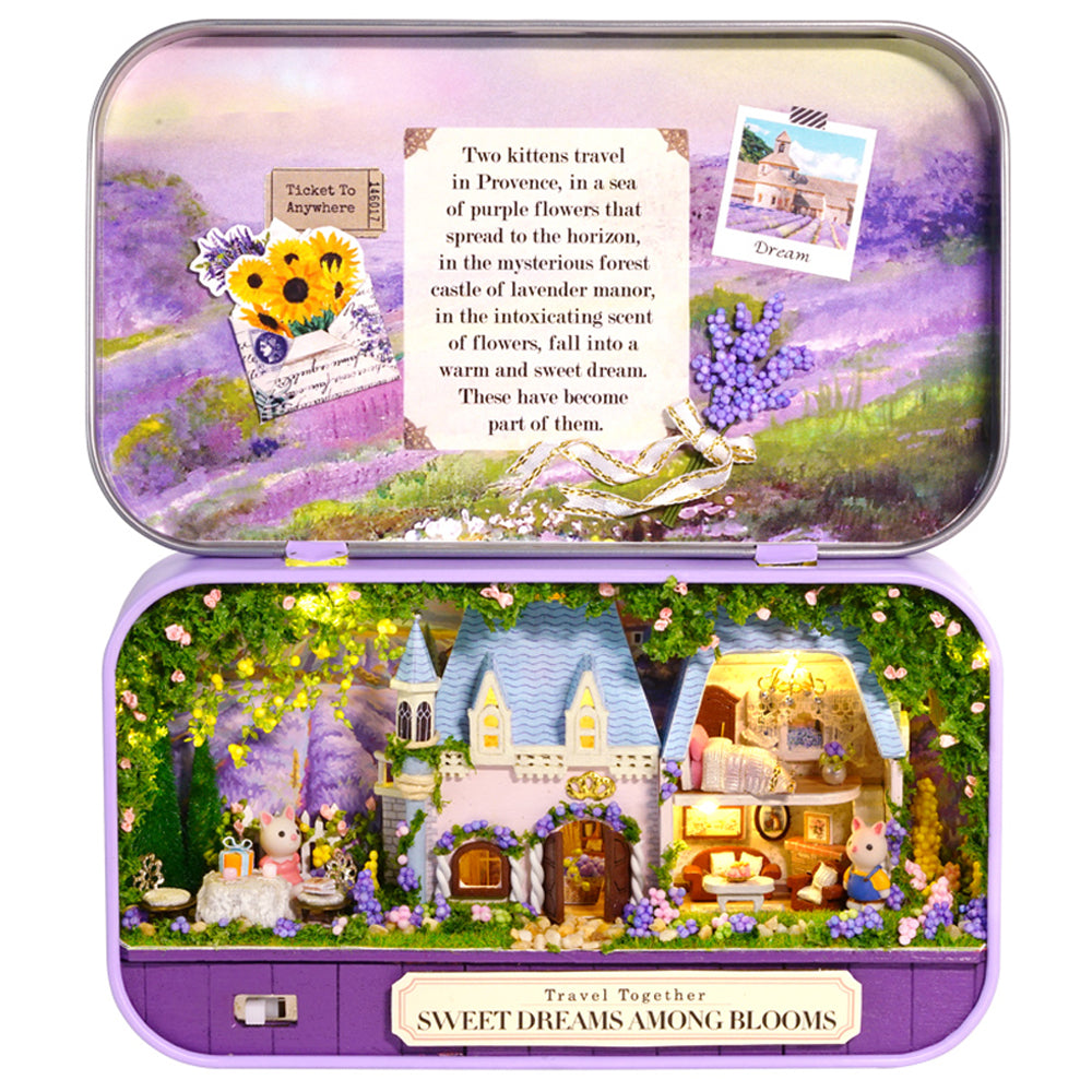 CUTEBEE Japanese Box Theatre Diy Dollhouse Kit Furniture Miniature