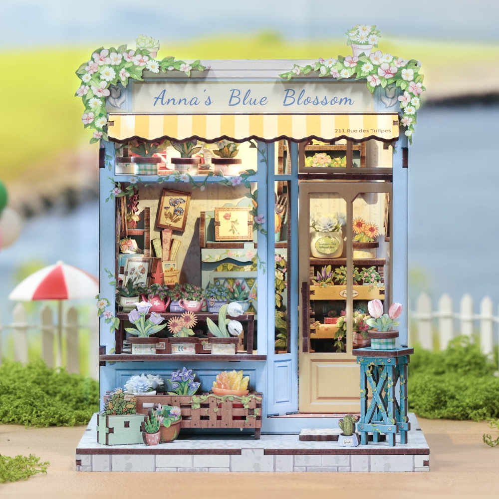 CUTEBEE DIY Miniature House | Anna's Blue Blossom