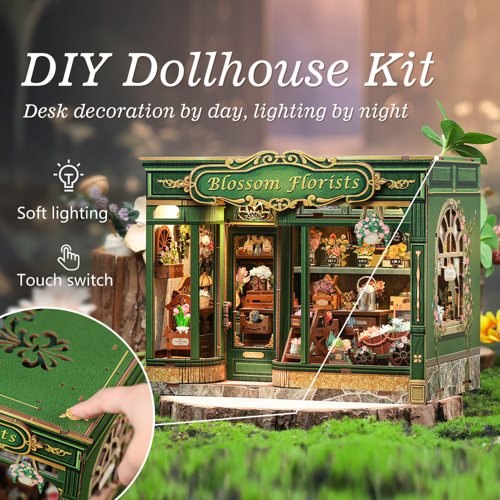 CUTEBEE DIY Dollhouse Kit | Blossom Florists