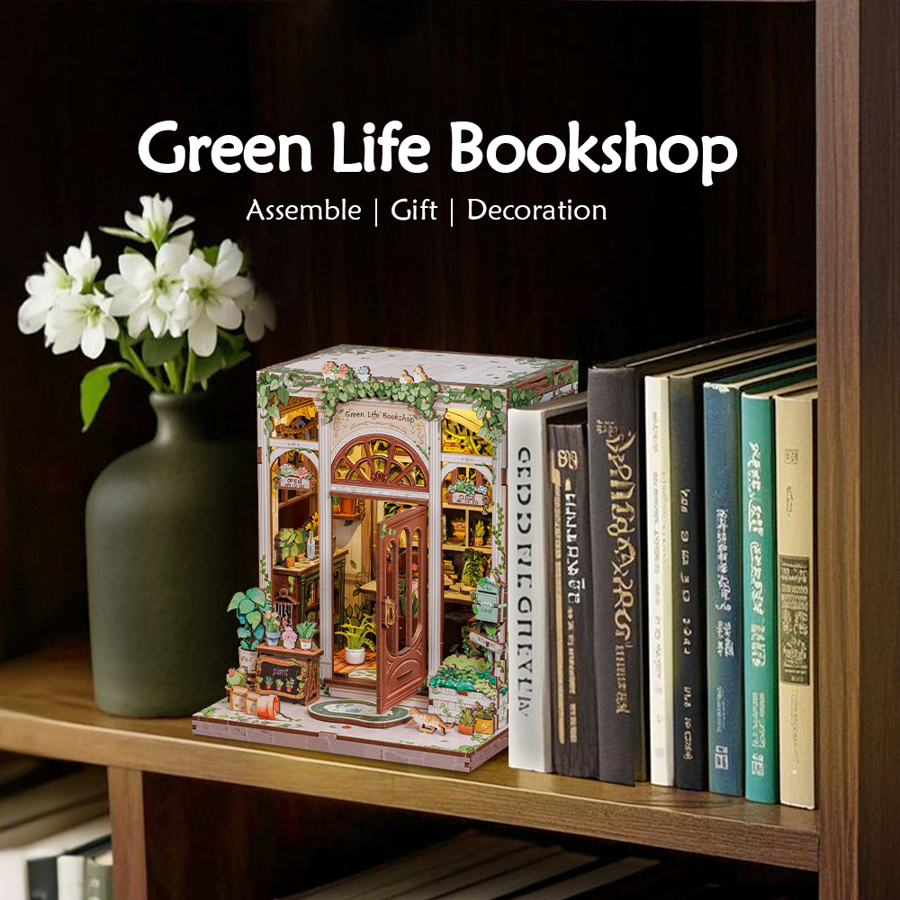 CUTEBEE DIY Book Nook Kit | Green Life Bookshop