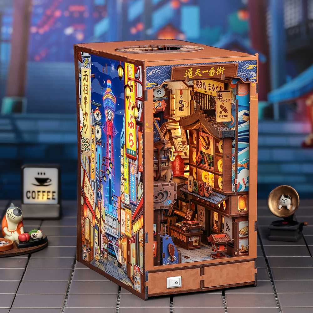 CUTEBEE DIY Book Nook Kit | Tsutenkaku Ichiban Street