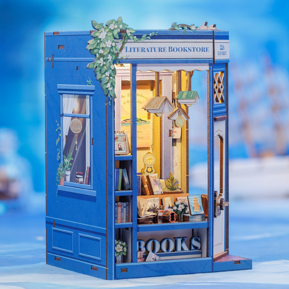 CUTEBEE DIY Book Nook Kit | Literature Bookstore