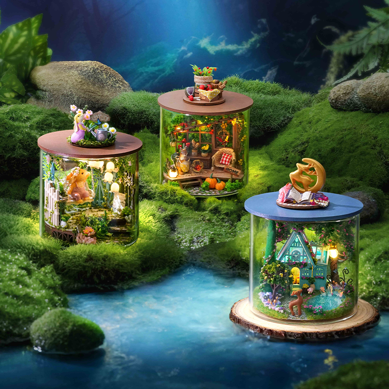 CUTEBEE 1: 24 DIY Dollhouse Kit(Dream Bottle Series)