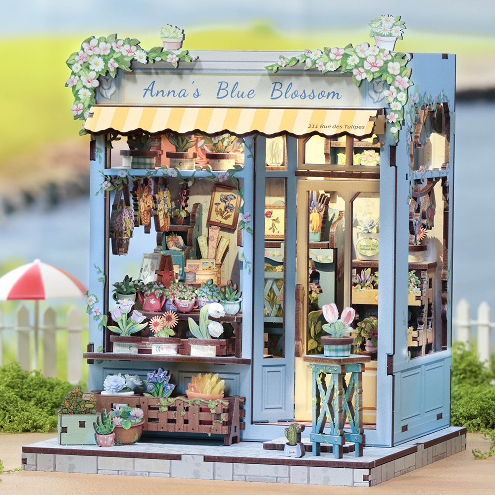CUTEBEE DIY Miniature House | Anna's Blue Blossom