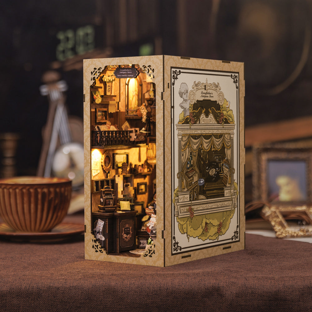 CUTEBEE DIY Book Nook Kit(Grandfather’s Antique Store)