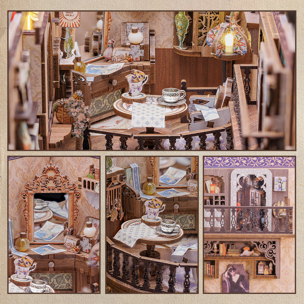 CUTEBEE DIY Book Nook Kit(Grandfather’s Antique Store)