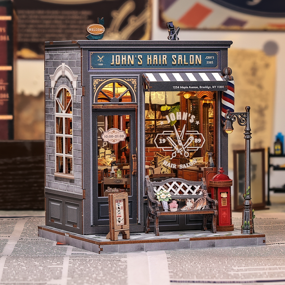 CUTEBEE DIY Miniature House | John's Hair Salon