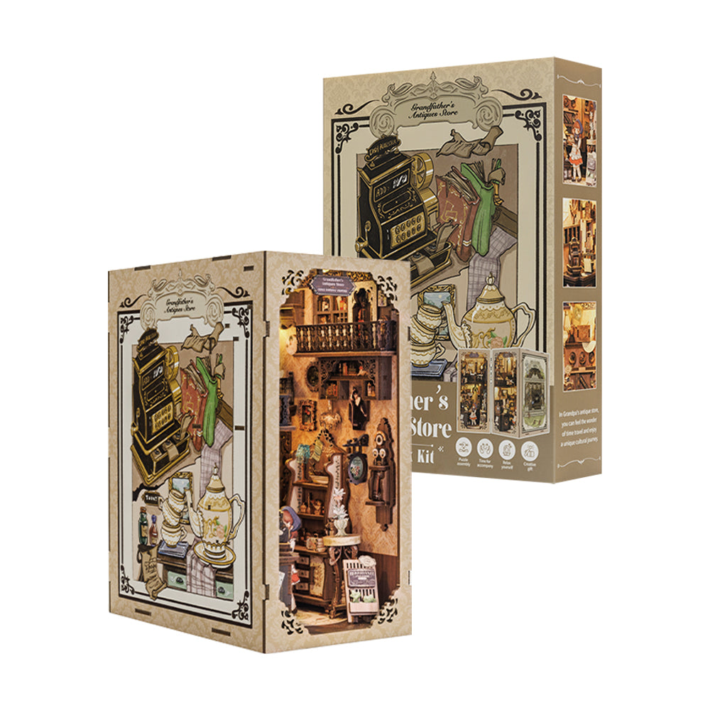CUTEBEE DIY Book Nook Kit(Grandfather’s Antique Store)