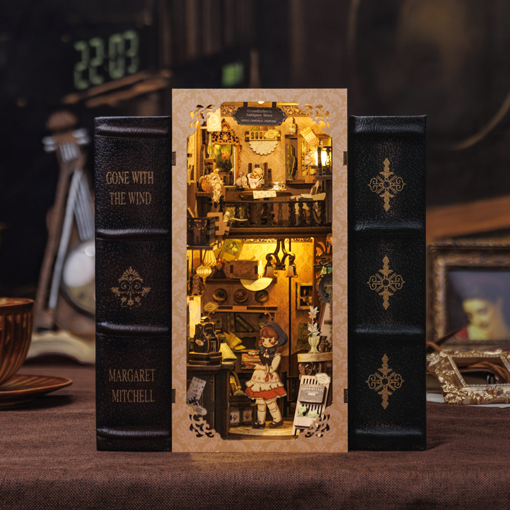 CUTEBEE DIY Book Nook Kit(Grandfather’s Antique Store)
