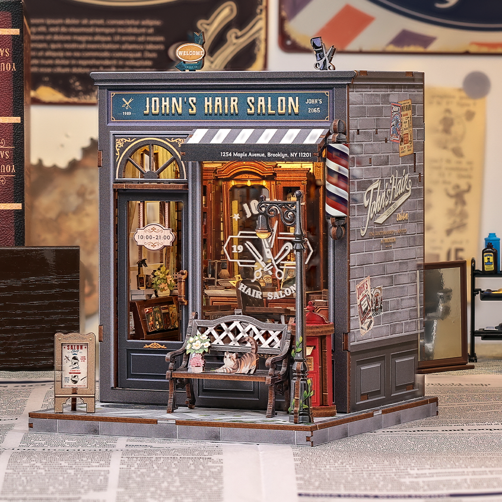 CUTEBEE DIY Miniature House | John's Hair Salon