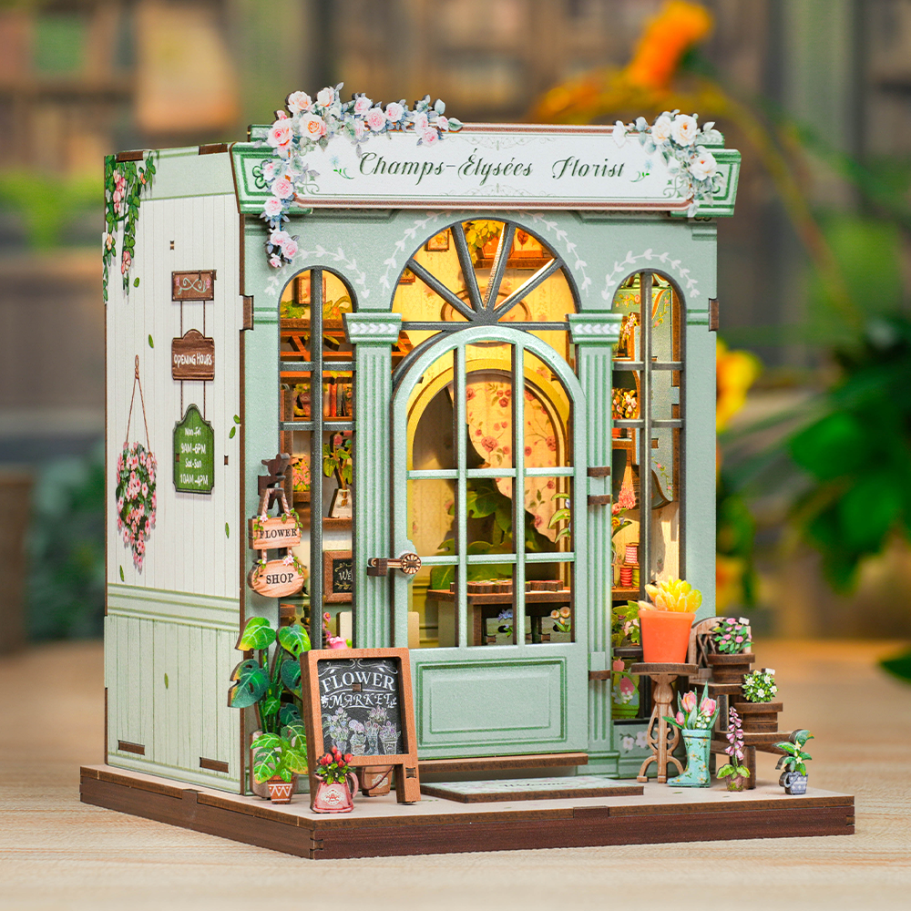 CUTEBEE DIY Book Nook Kit | Champs-Élysées Florist