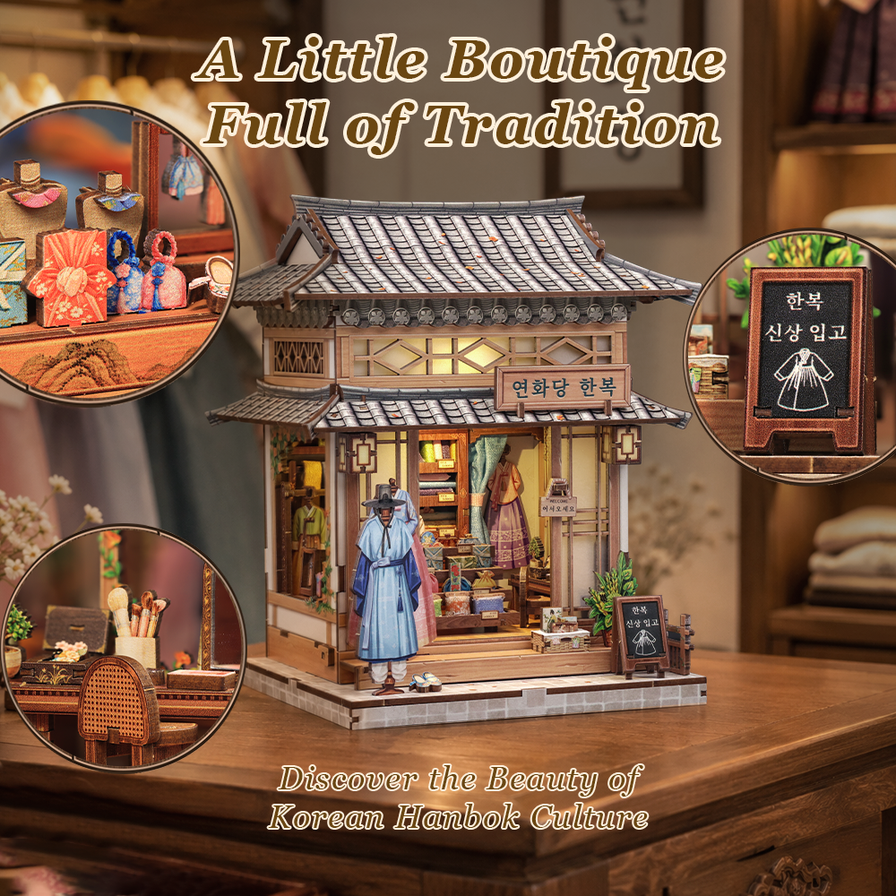 CUTEBEE DIY Miniature House | Lotus Hall Hanbok Studio