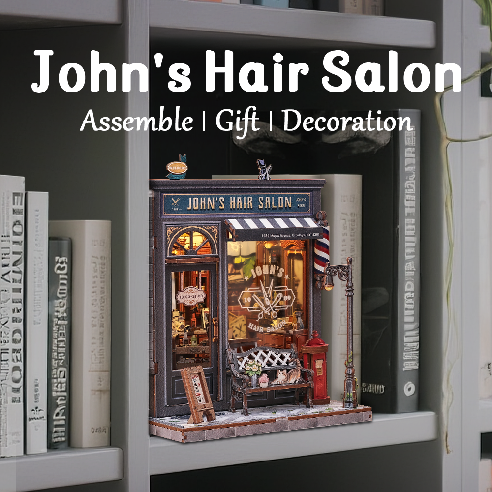 CUTEBEE DIY Miniature House | John's Hair Salon