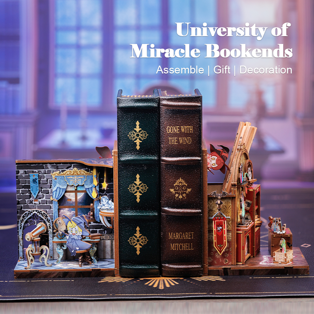 (US Warehouse Only)CUTEBEE DIY Bookends Kit (University of Miracle)
