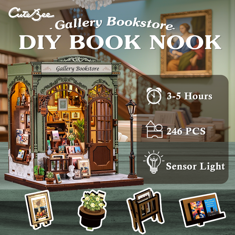 CUTEBEE DIY Miniature House | Gallery Bookstore
