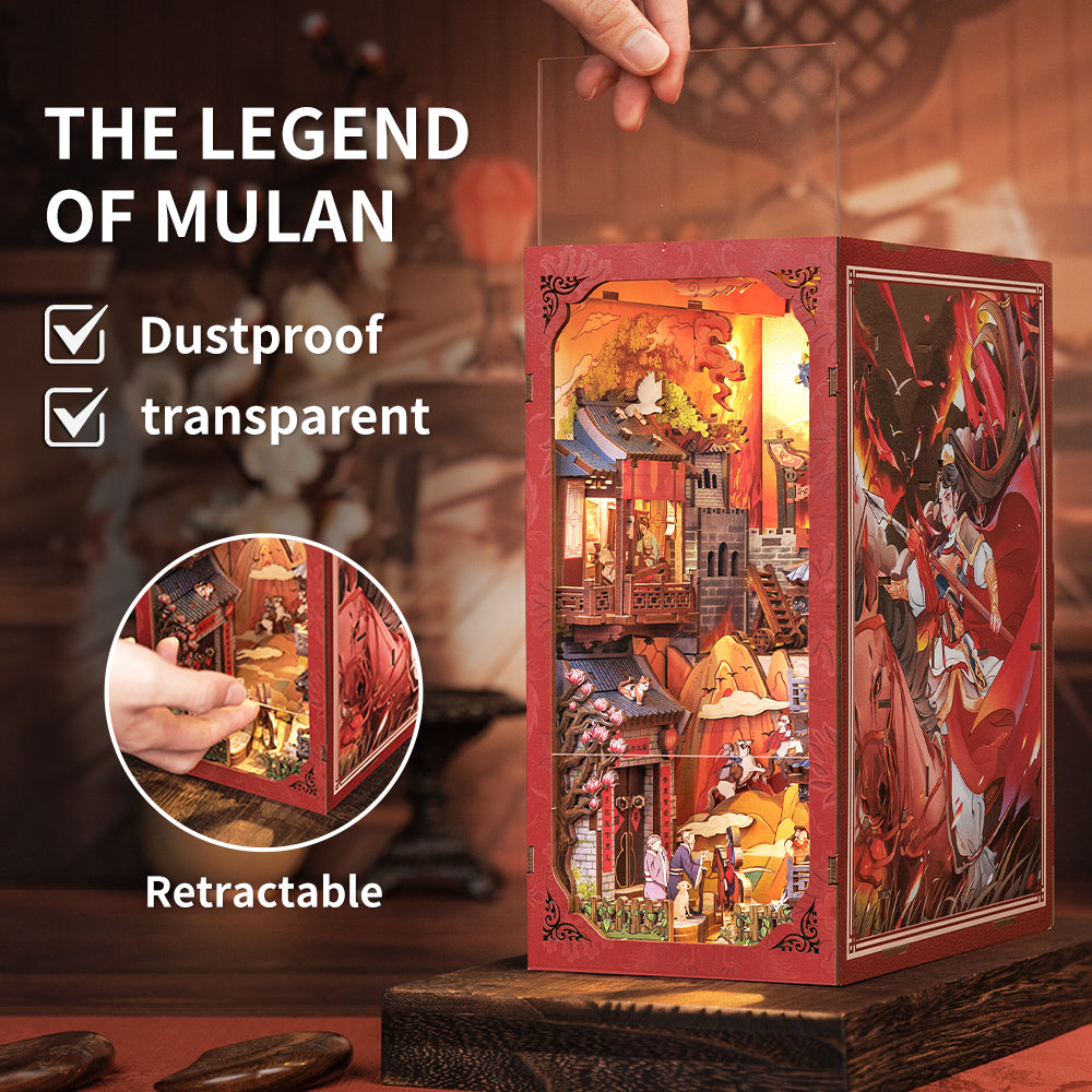 CUTEBEE DIY Book Nook Kit（The Legend of Mulan）