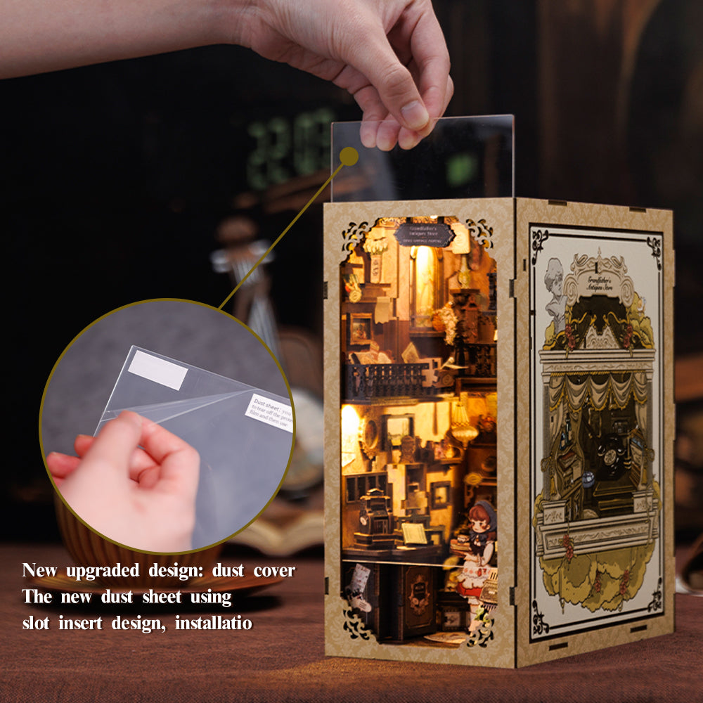 CUTEBEE DIY Book Nook Kit(Grandfather’s Antique Store)