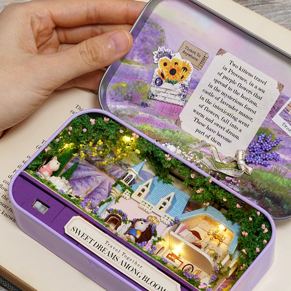 CUTEBEE Japanese Box Theatre Diy Dollhouse Kit Furniture Miniature