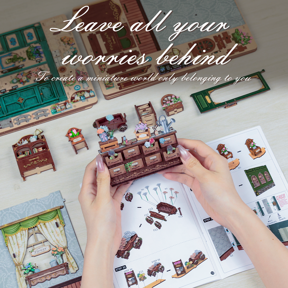 CUTEBEE DIY Dollhouse Kit | Blossom Florists