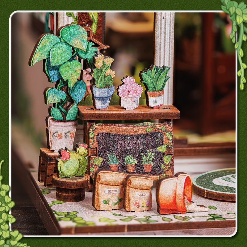 CUTEBEE DIY Book Nook Kit | Green Life Bookshop