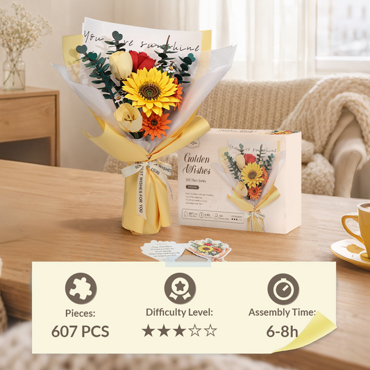 CUTEBEE DIY Flower Kit | Golden Wishes