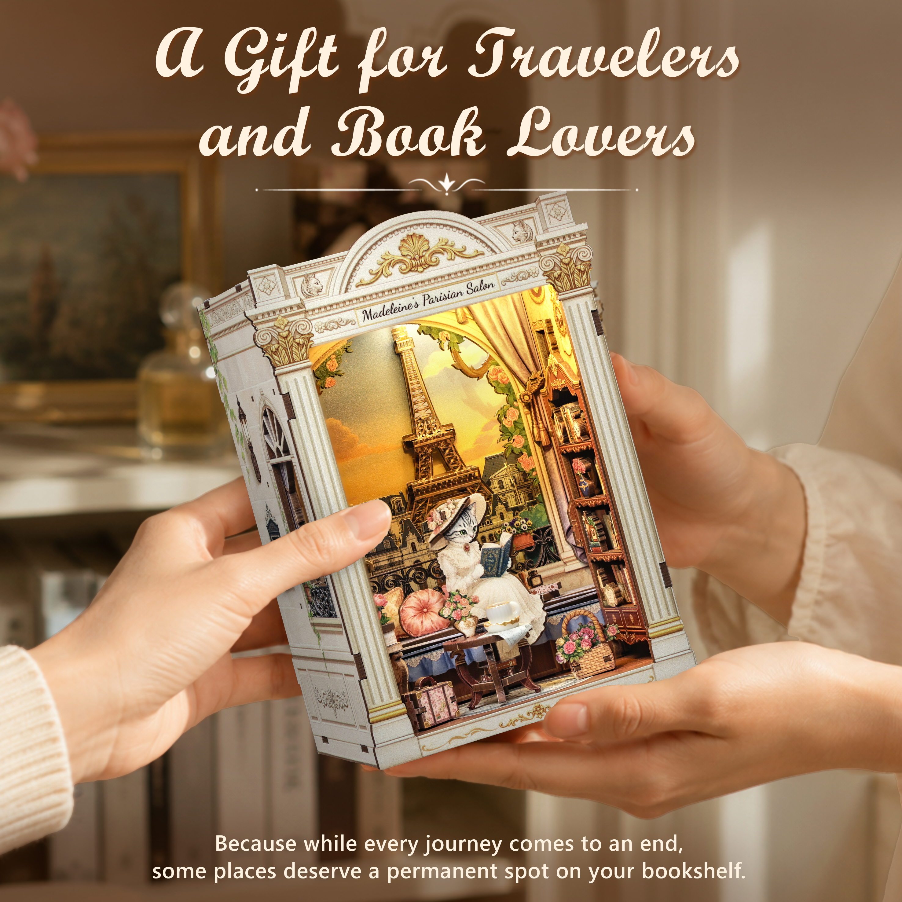 CUTEBEE DIY Book Nook Kit | Madeleine's Parisian Salon