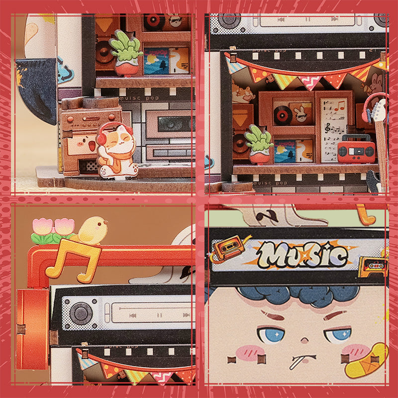 CUTEBEE Mini Store Series | TaleBox Corner-Record Store