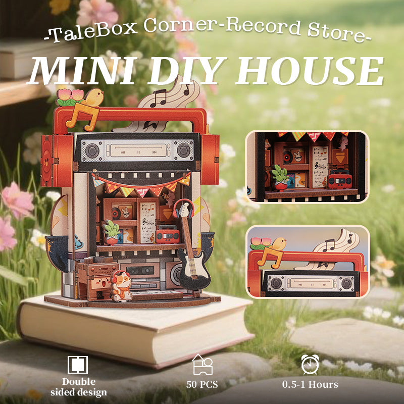 CUTEBEE Mini Store Series | TaleBox Corner-Record Store