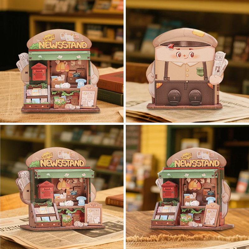 CUTEBEE Mini Store Series | TaleBox Corner-Newsstand