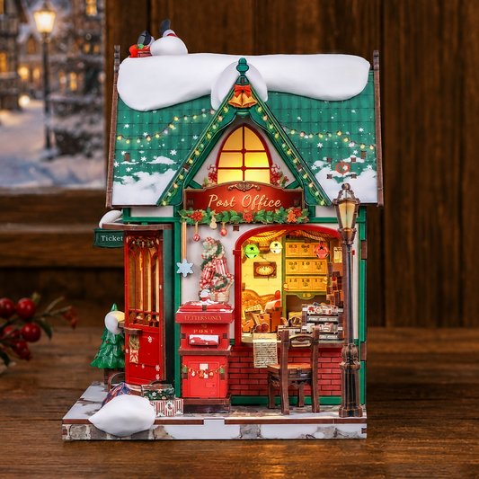 CUTEBEE DIY Miniature House | Snowy Night Post