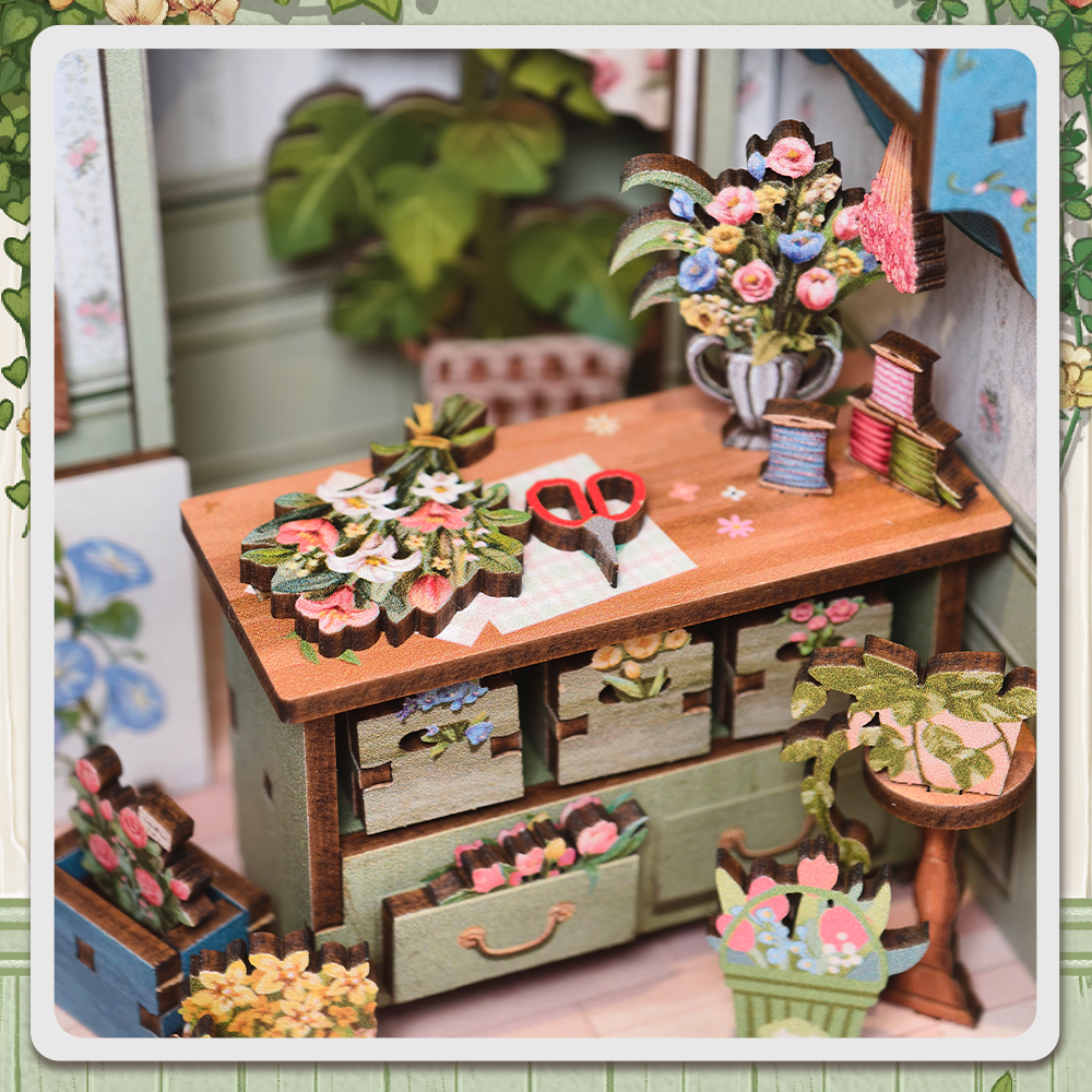 CUTEBEE DIY Book Nook Kit | Champs-Élysées Florist