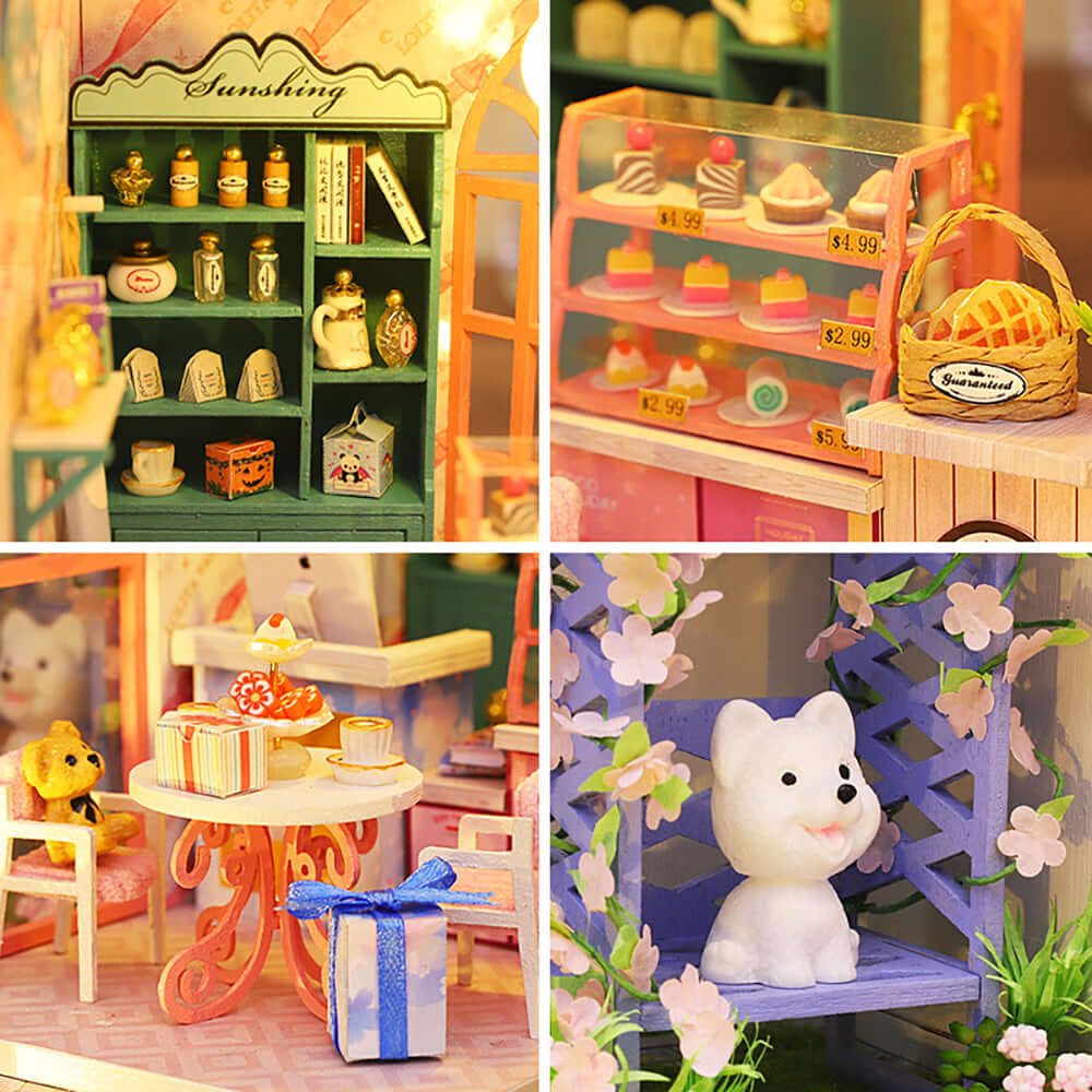 CUTEBEE 1:24 DIY Dollhouse Kit ( Story of Flowers )