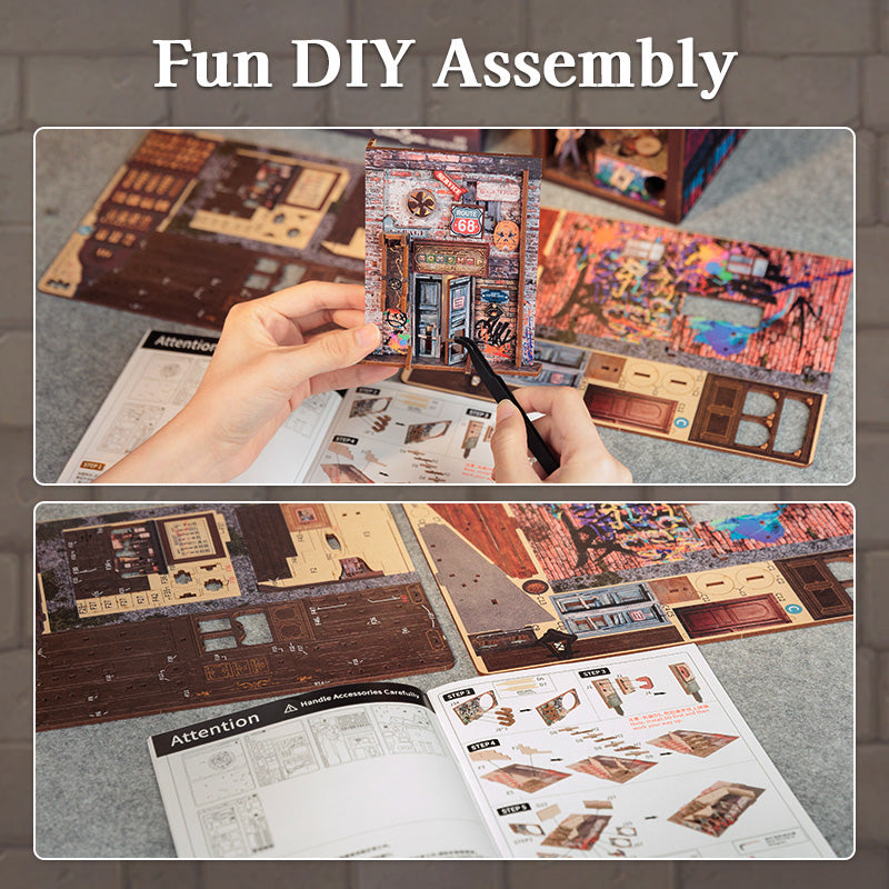 CUTEBEE DIY Book Nook Kit (The Long Goodbye)