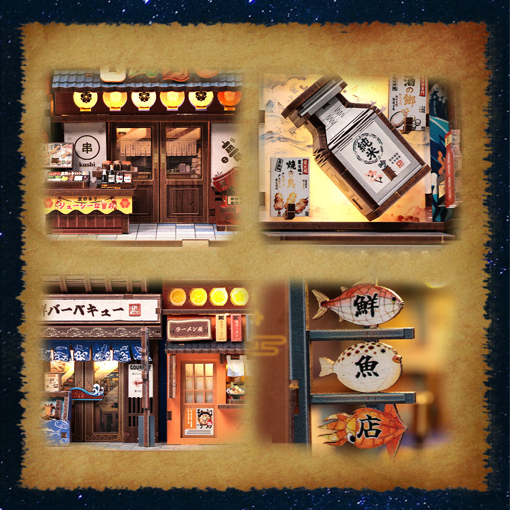 CUTEBEE DIY Book Nook Kit | Tsutenkaku Ichiban Street