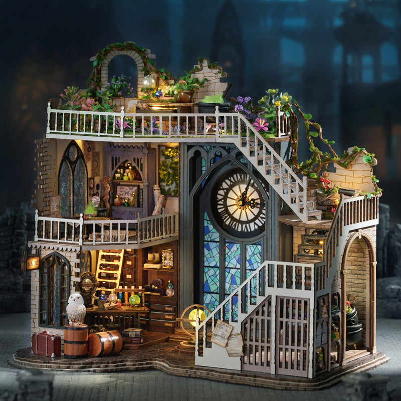 CUTEBEE 1: 24 DIY Dollhouse Kit(Magic Workshop)