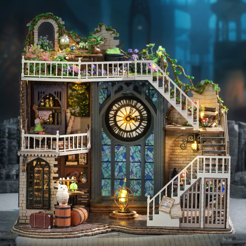 CUTEBEE 1: 24 DIY Dollhouse Kit(Magic Workshop)