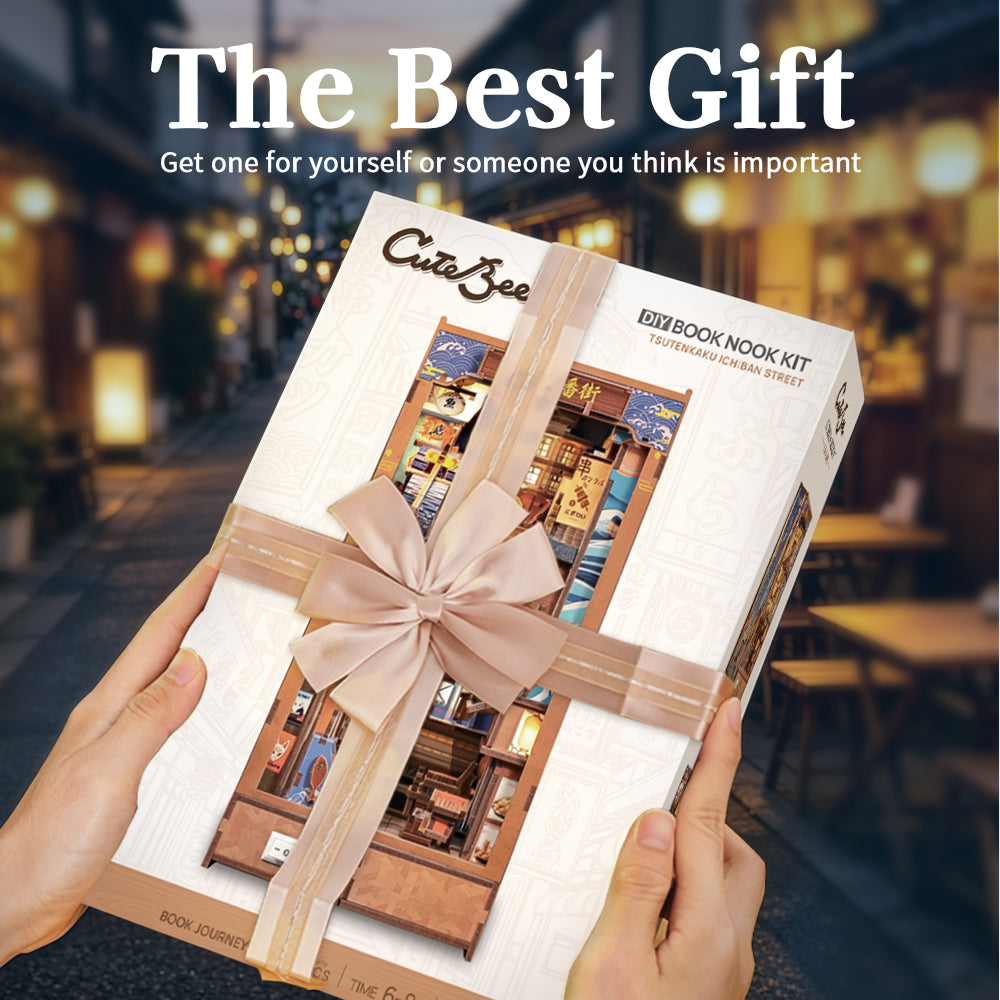 CUTEBEE DIY Book Nook Kit | Tsutenkaku Ichiban Street