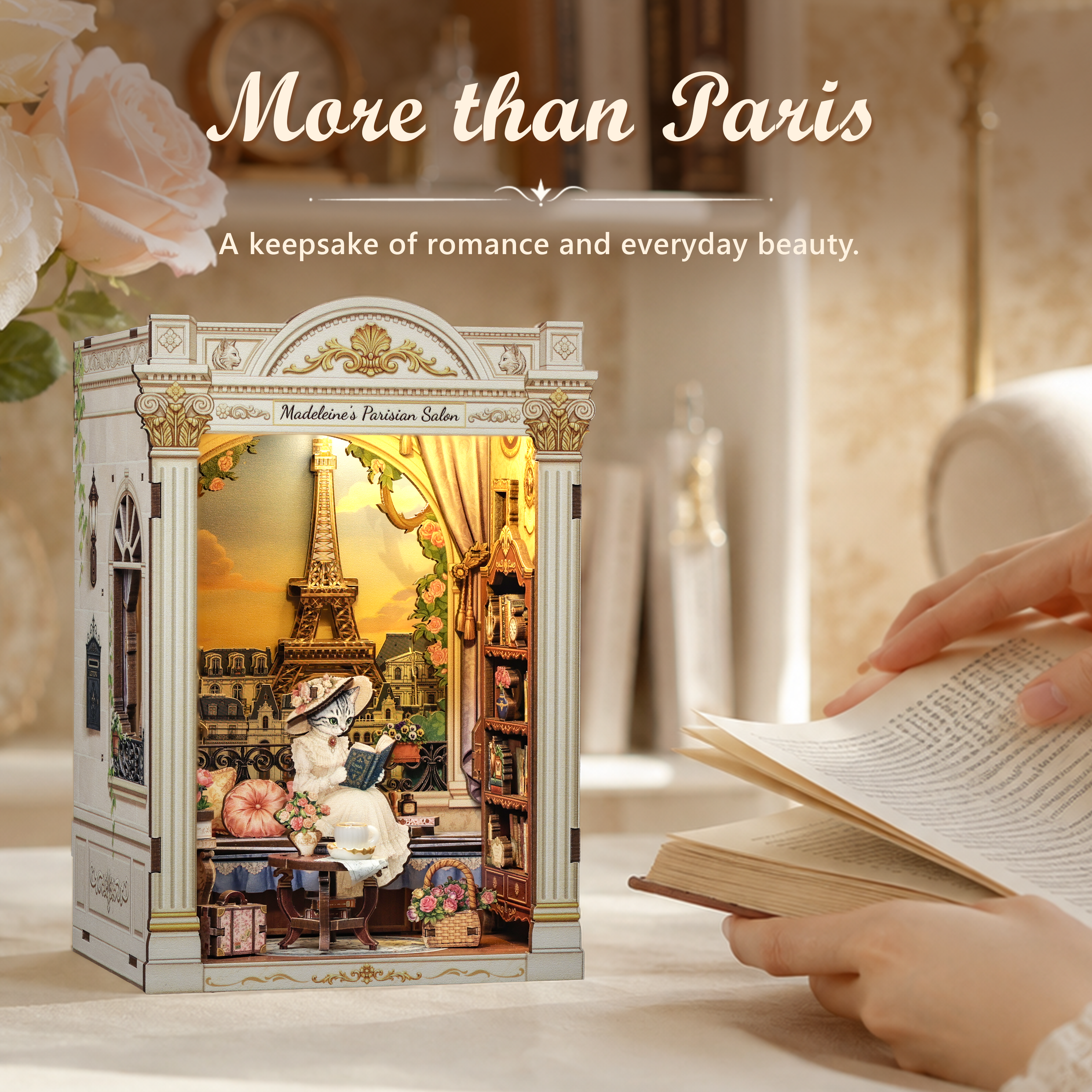 CUTEBEE DIY Book Nook Kit | Madeleine's Parisian Salon