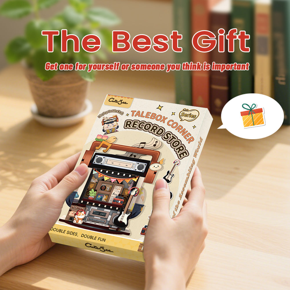 CUTEBEE Mini Store Series | TaleBox Corner-Record Store