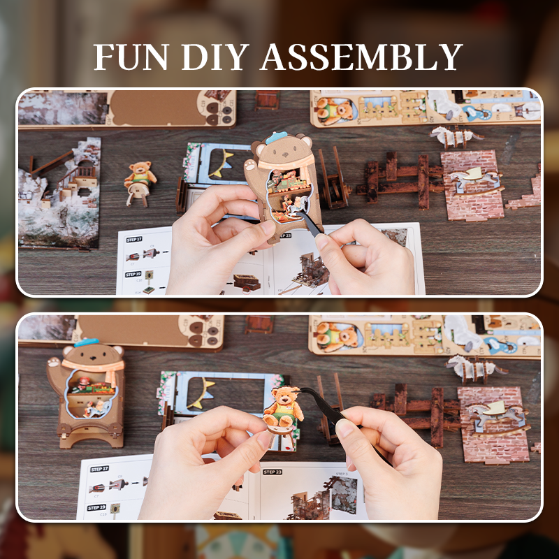 CUTEBEE DIY Bookends Kit (Love and Peace)