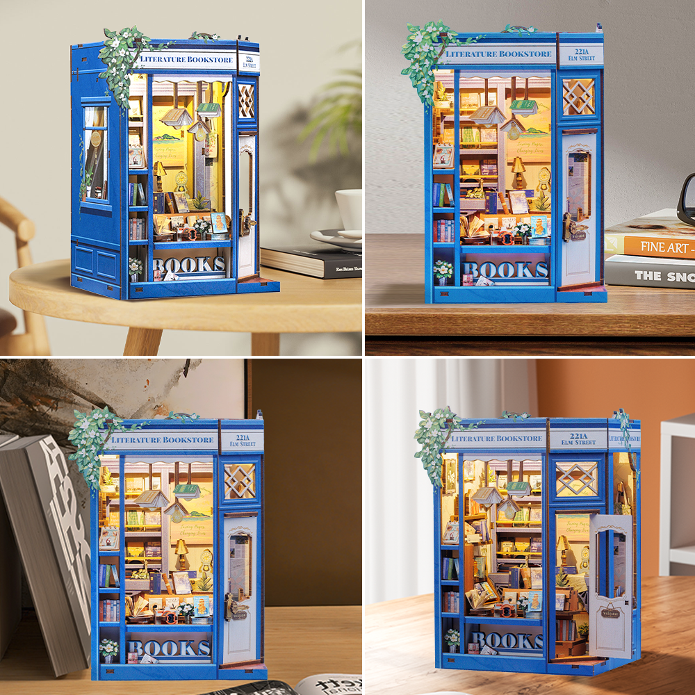 CUTEBEE DIY Book Nook Kit | Literature Bookstore
